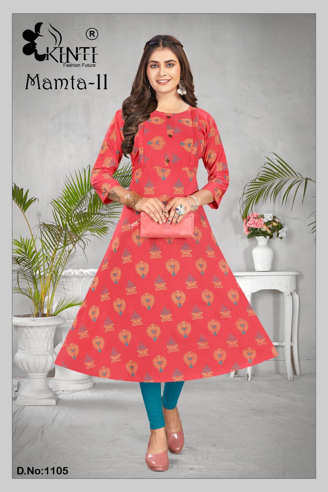 Mamta 11 By Kinti 1101-1108 Printed Kurtis Catalog